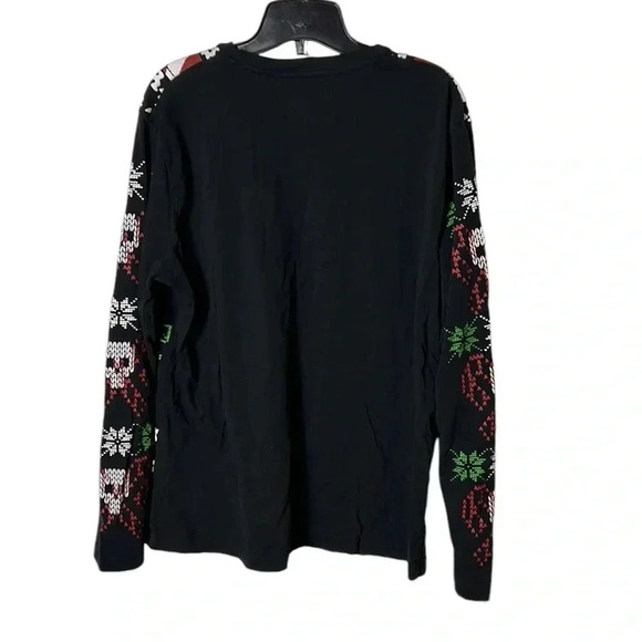 Ugly Xmas sweater Long  sleeve tee shirt. skull,grunge,party,holidays,EC - Picture 3 of 10